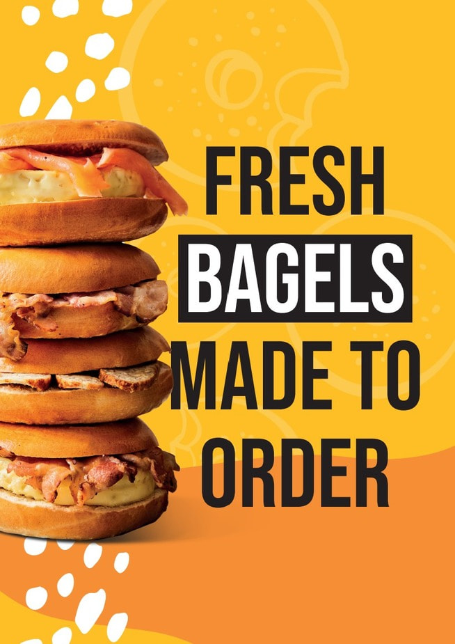 Fresh Bagels Made to Order!